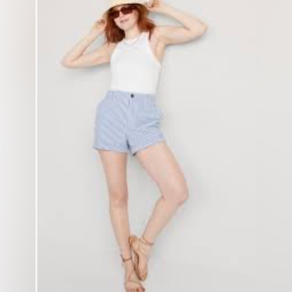 High-Waisted OGC Pull-On Chino Shorts -- 3.5-inch inseam S